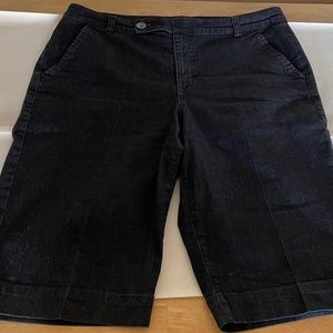 Bandolino Ivette Denim High Rise Long Shorts - 16